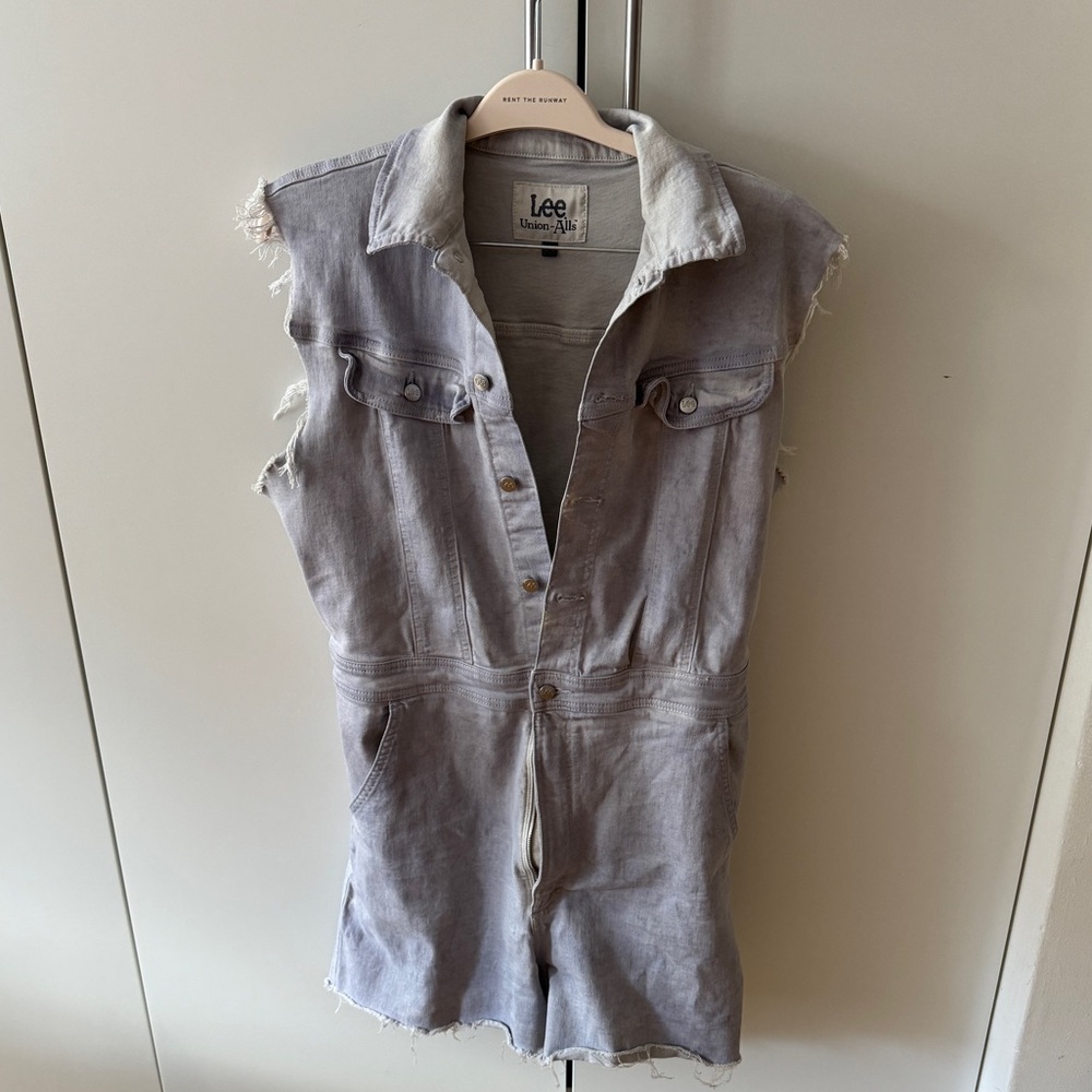 Lee Purple Jean Jumpsuit Size L